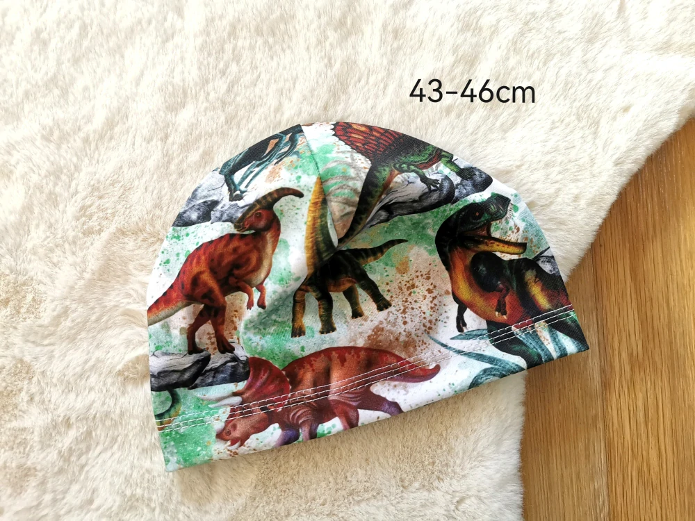 jednovrstvá čepice DINOSAUŘI - obvod 43-46cm (6měsíců-1rok)