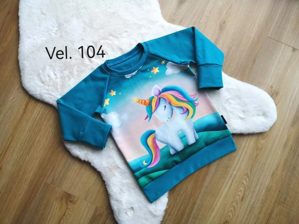dětská mikina - jednorožec | vel.104