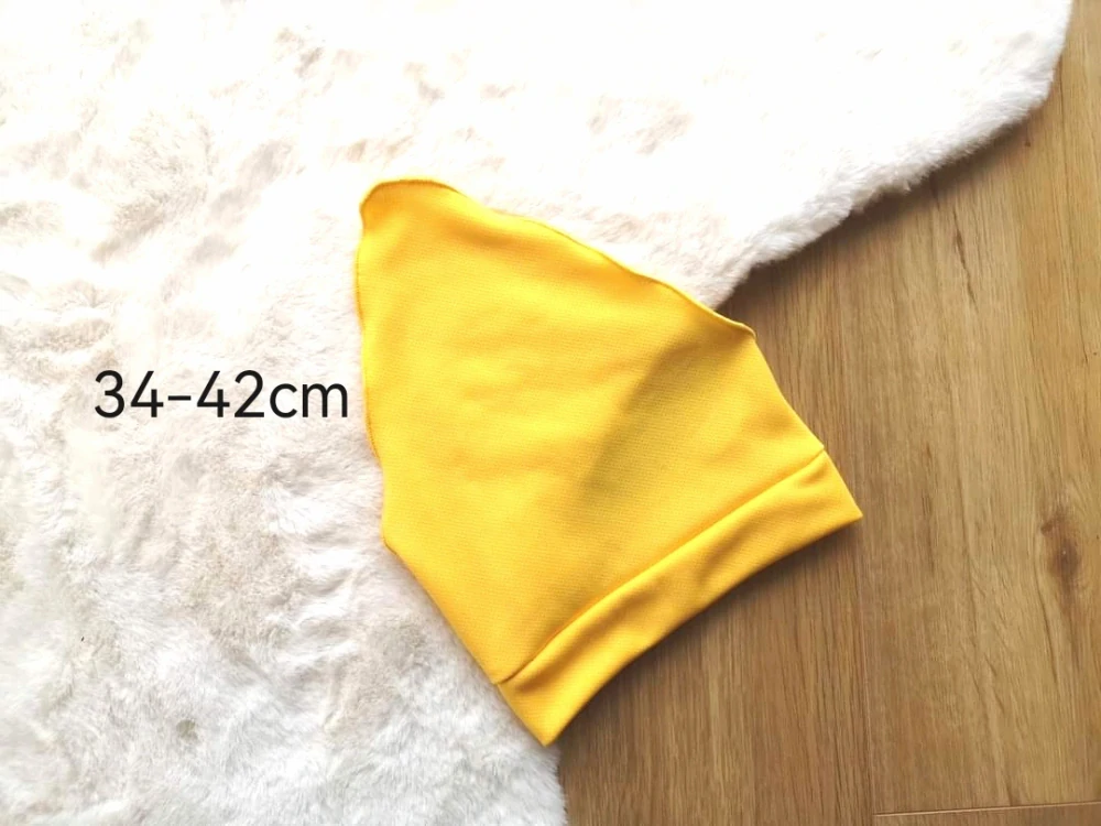 funkční žlutý šáteček - pro obvod 34-42cm