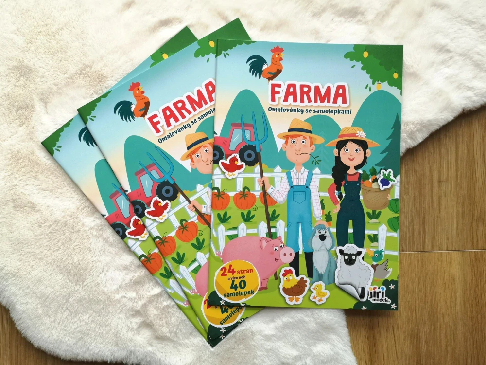 OMALOVÁNKY SE SAMOLEPKAMI - FARMA