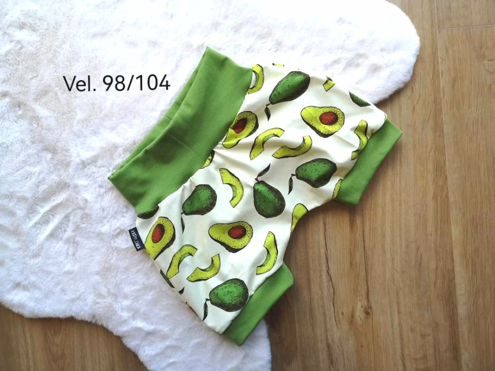 kraťásky - AVOKÁDO - vel.98/104