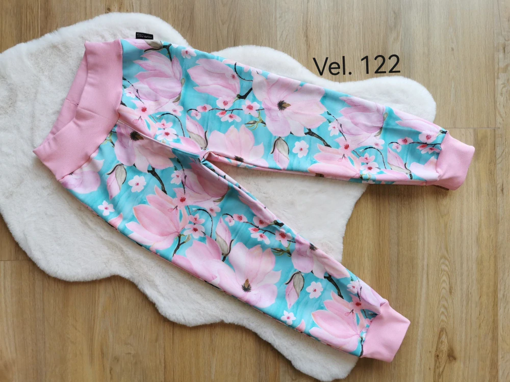 Dětské zimní softshellové kalhoty s fleecem - magnolie - vel.122