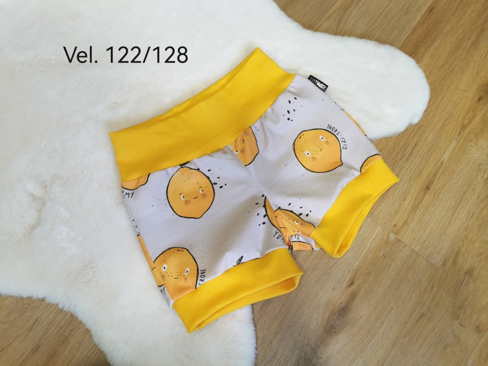 kraťásky - CITRÓNKY - vel.122/128