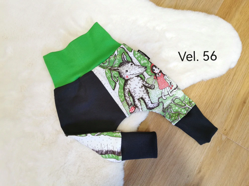 tepláčky - HOLČIČKA S VLKEM - vel.56