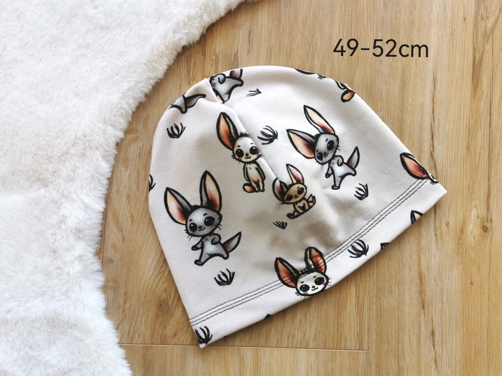 jednovrstvá čepice ROZTOMILÍ NETOPÝŘI - pro obvod 49-52cm (4-6 let)