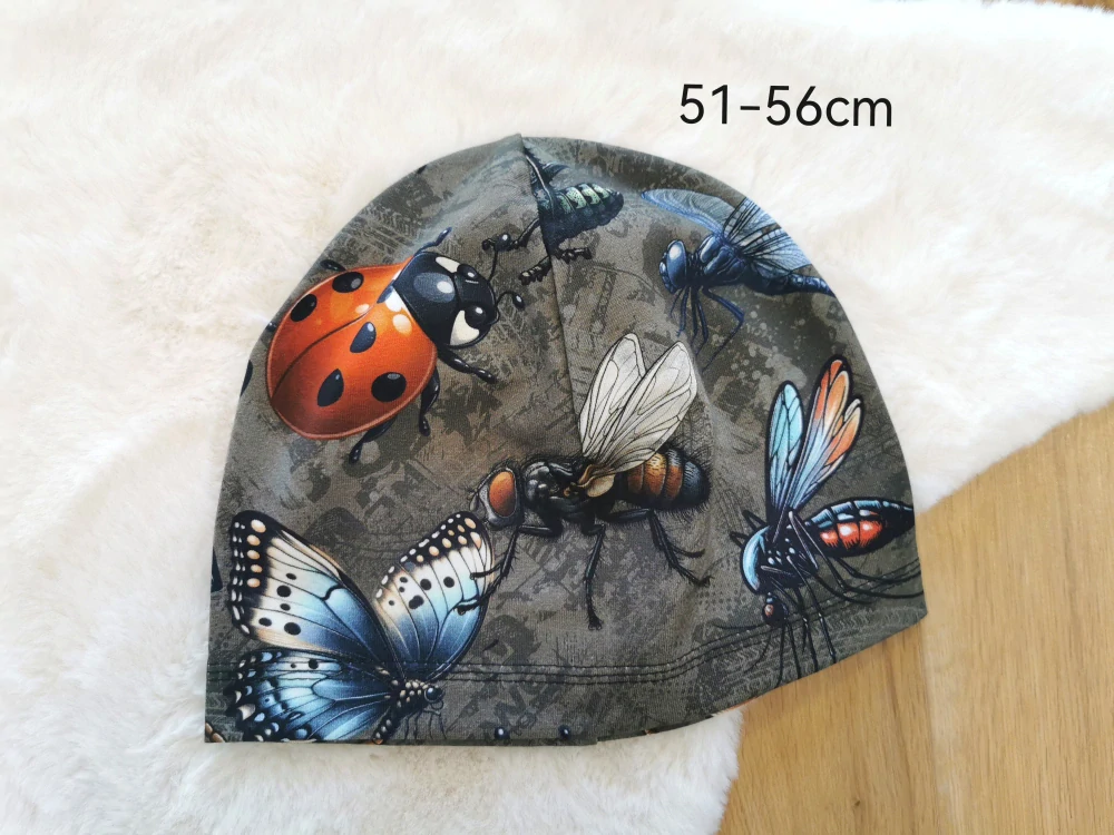 jednovrstvá čepice HMYZ - obvod 51-56cm (6 let a více nebo jako dospělácká)
