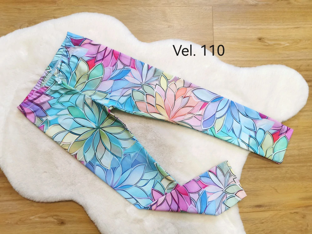 legíny - květy pastelová sklíčka - vel.110