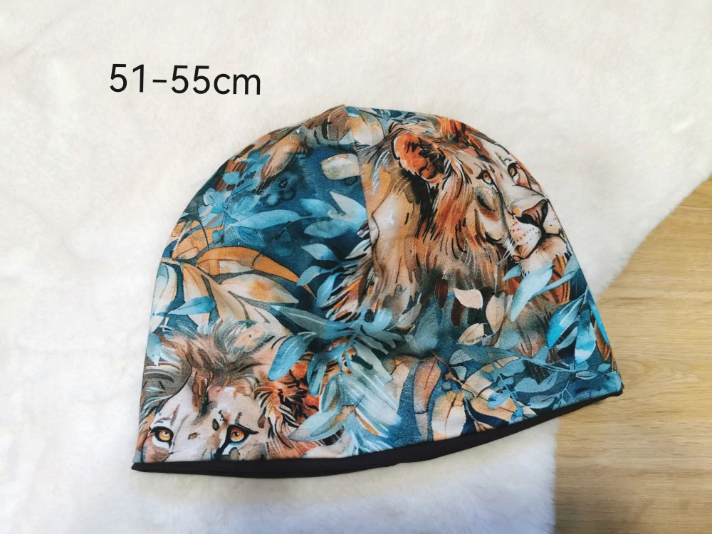 klasická dvouvrstvá čepice - LVI MEZI LISTÍM - obvod 51-55cm (6let a více nebo jako dámská)