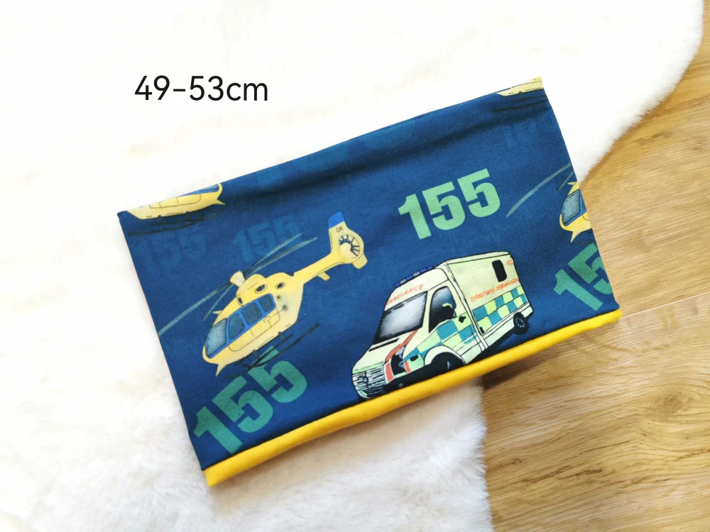 dvouvrstvý nákrčník - ZÁCHRANÁŘI - pro obvod 49-53cm (4-7 let)