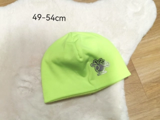 teplá NEONOVĚ ŽLUTO-ZELENÁ čepice - pro obvod 49-54cm (4-8 let)