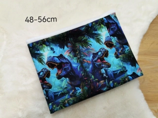 zateplený dvouvrstvý nákrčník - DINOSAUŘI - pro obvod 48-56cm (3roky - starší děti)