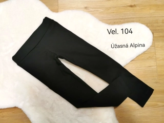 legíny - černé zateplené - vel.104