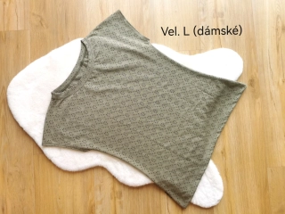 Triko přinech.rukáv - KHAKI, vel.L