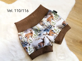 Kraťásky - SRNEČKY - vel.110/116