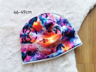 dvouvrstvá čepice - KONĚ PŘI ZÁPADU SLUNCE - obvod 46-49cm (1-3roky)