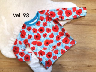 Tričko dl.rukáv - VLČÍ MÁKY - vel.98