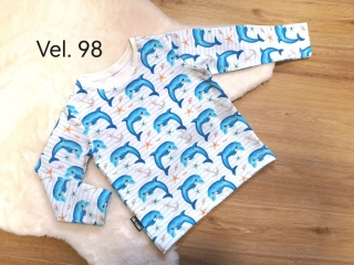 Tričko dl.rukáv - DELFÍNCI - vel.98