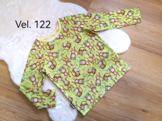Tričko dl.rukáv - OPIČKY - vel.122