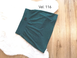 třpytivá smaragdová sukýnka - vel.116