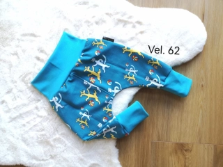 tepláčky - PEJSEK A KOČIČKA, černý náplet - vel.62