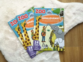 OMALOVÁNKY SE SAMOLEPKAMI - ZOO