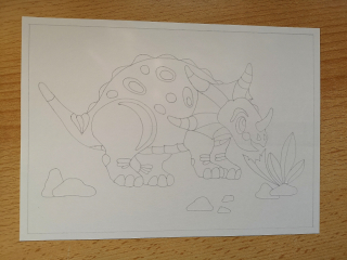 šablona pro pískování - DINOSAURUS