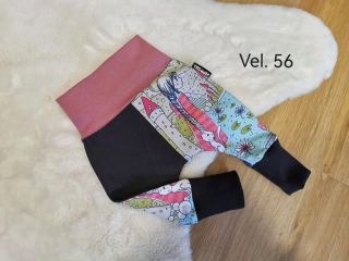  tepláčky - PRINCEZNA, šedý náplet - vel.56