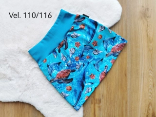 sukýnka - PODMOŘSKÝ SVĚT - vel.110/116