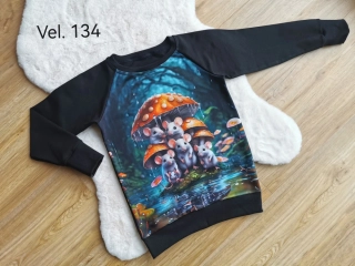 dětská mikina - myšky | vel.134