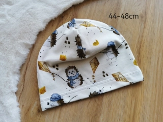 jednovrstvá čepice JEŽEČCI - pro obvod 44-48cm (1-2 roky)