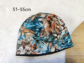 klasická dvouvrstvá čepice - LVI MEZI LISTÍM - obvod 51-55cm (6let a více nebo jako dámská)